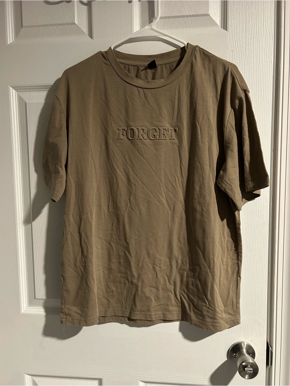 ‼️Brown ‘Forget’ Tee Shirt
